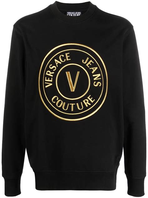 felpe versace con ricamo|Versace Felpa Con Ricamo .